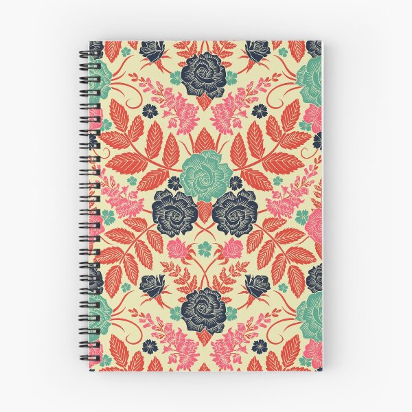 Item preview, Pink, Red, Teal & Navy Modern Floral designed and sold by somecallmebeth.