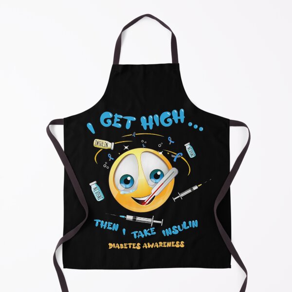 Item preview, I Get High Then I Take Insulin Diabetes Awareness Emoji Funny designed and sold by BaseStore.