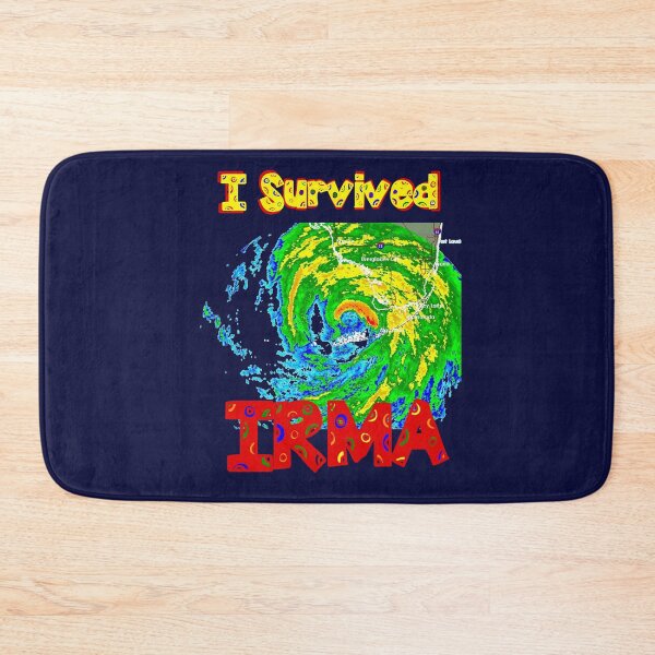 Item preview, I SURVIVED Hurricane Irma - with hurricane text by Orikall designed and sold by HippieWorks.