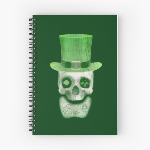 Item preview, St. Patty's Vintage Skull Gamer designed and sold by ElleBeeCreation.