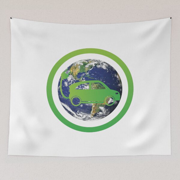 Item preview, electric car green world designed and sold by NiceShirtY.