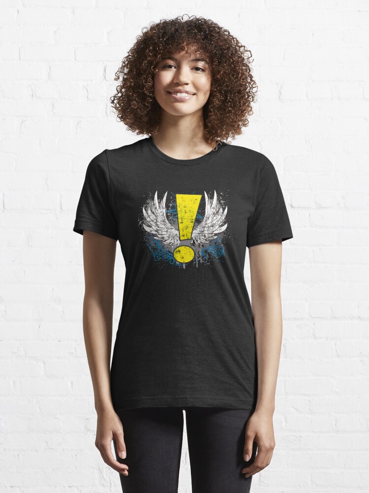 Alternate view of Winged Whee! Exclamation Point Essential T-Shirt