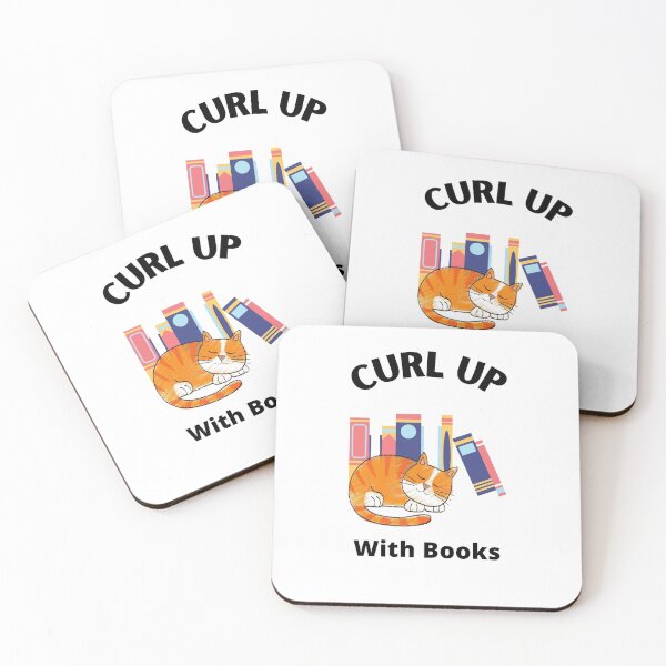 Item preview, Curl up with books and kitten designed and sold by SpicyCherrys.