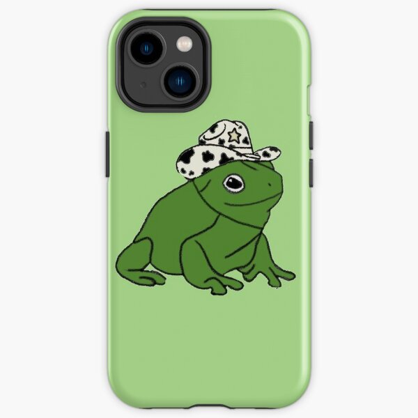 Frog with cowboy hat iPhone Tough Case