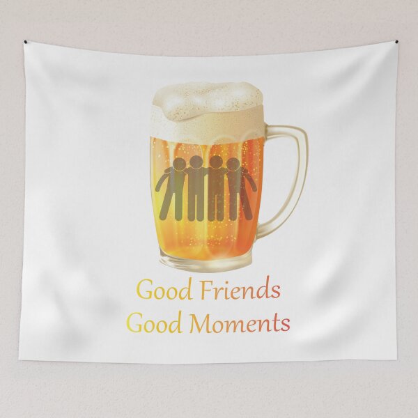 Item preview, good friends moments beer chopp designed and sold by NiceShirtY.