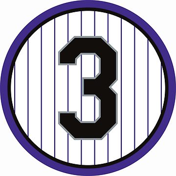 Larry Walker #33 Jersey Number Sticker for Sale by StickBall