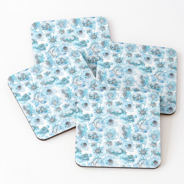 Item preview, COASTAL, WHIMSICAL, NAUTICAL,WATERCOLOR designed and sold by wildwhimsical.