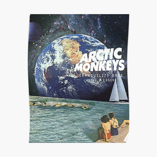 Swimming Monkeys Poster
