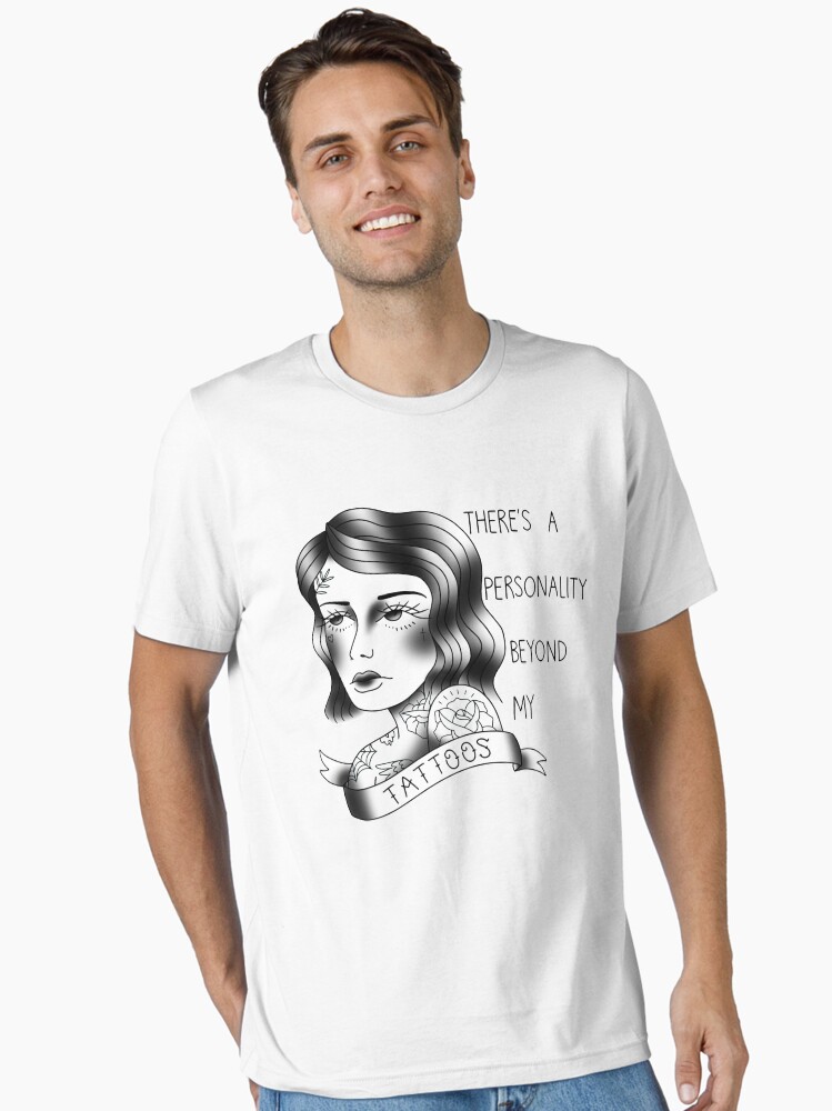 Camiseta esencial for Sale con la obra «sé que tengo tatuajes» de