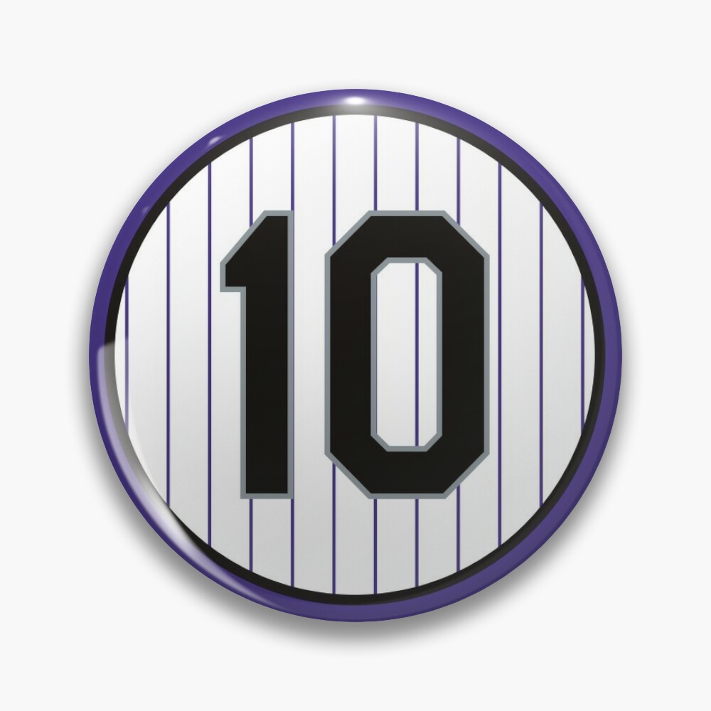 Dante Bichette #10 Jersey Number Pin for Sale by StickBall