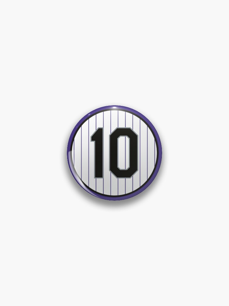 Dante Bichette #10 Jersey Number | Pin