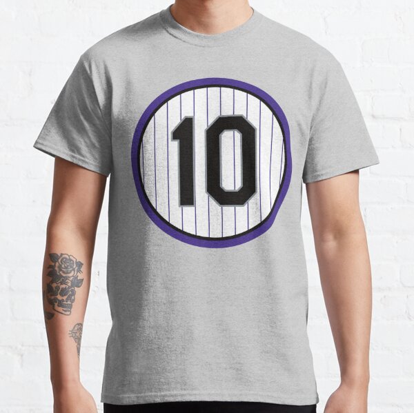 Dante Bichette #10 Jersey Number Classic T-Shirt for Sale by