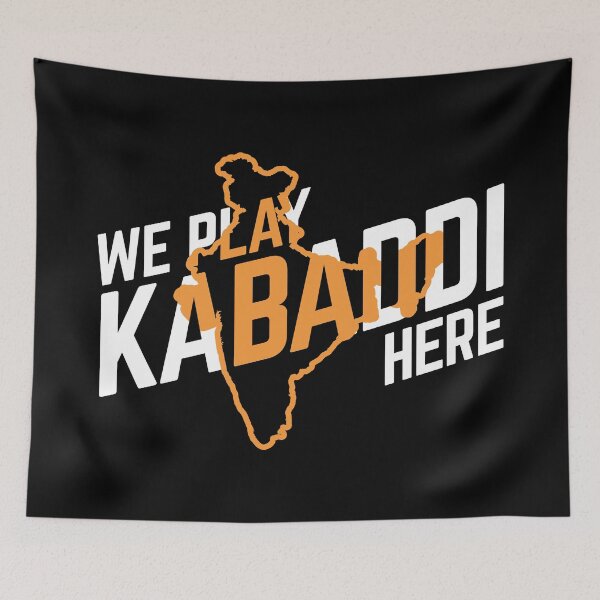 Item preview, We Play Kabaddi Here India designed and sold by DnlDesigns.