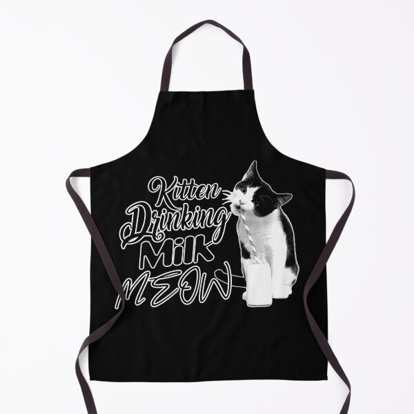 Item preview, KITTEN DRINKING MILK MEOW designed and sold by Printshophub.