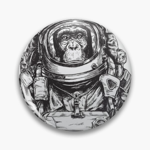 Item preview, Hand Drawn Monkey Astronaut design for all products  designed and sold by rayhanarts.