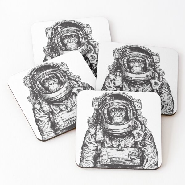 Item preview, Hand Drawn Monkey Astronaut design for all products  designed and sold by rayhanarts.
