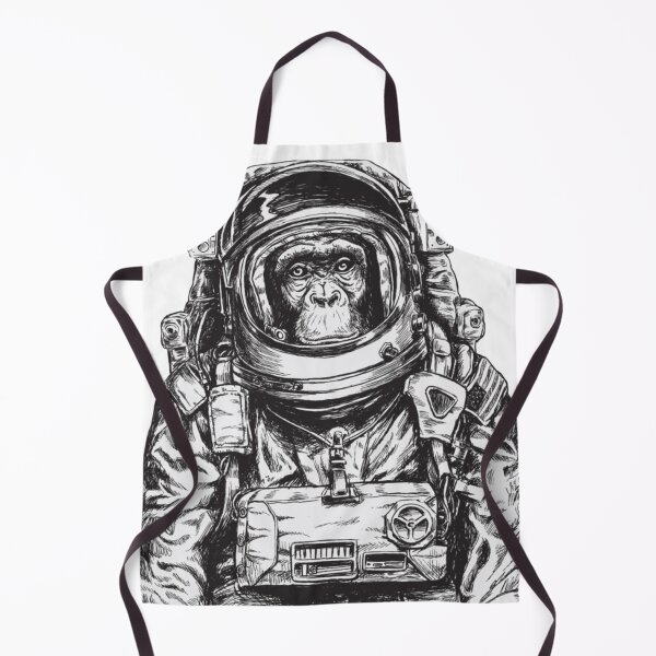 Item preview, Hand Drawn Monkey Astronaut design for all products designed and sold by rayhanarts.