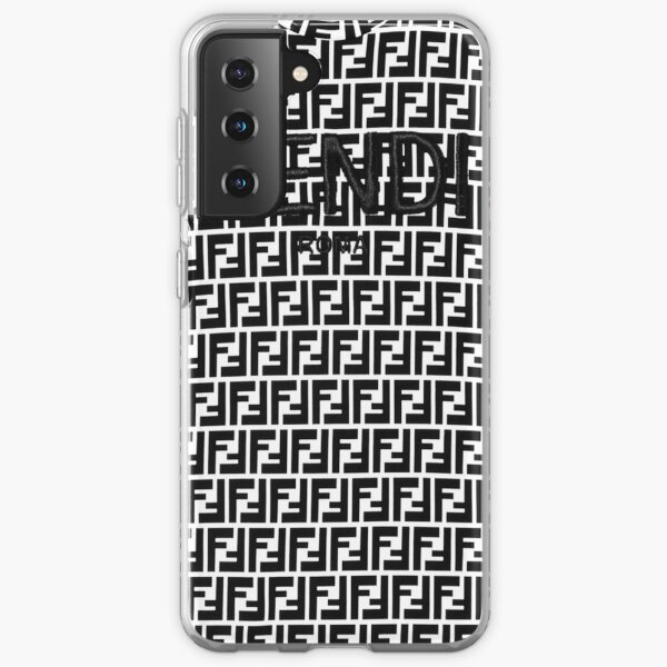 Estiramiento estampado bordado Fendi Funda blanda para Samsung Galaxy