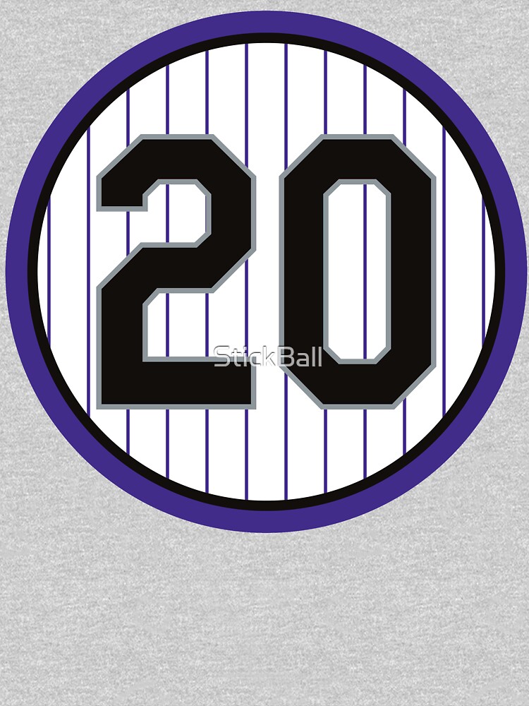 Larry Walker #33 Jersey Number Sticker for Sale by StickBall