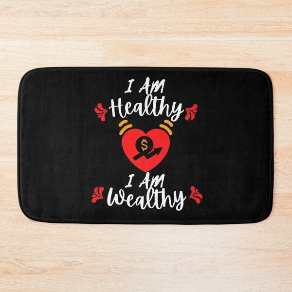 Item preview, I Am Healthy I Am Wealthy designed and sold by Vibing-Right.