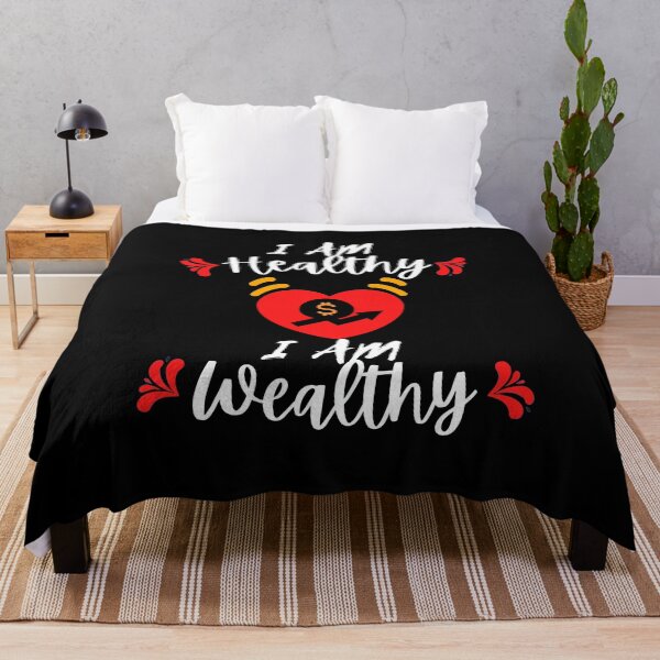 Item preview, I Am Healthy I Am Wealthy designed and sold by Vibing-Right.