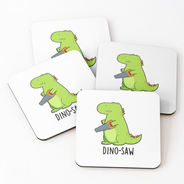 Item preview, Dino-saw Funny Dinosaur Tool Puns  designed and sold by punnybone.