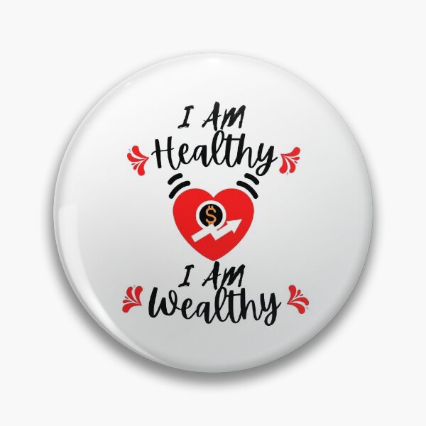 Item preview,  I Am Healthy I Am Wealthy designed and sold by Vibing-Right.