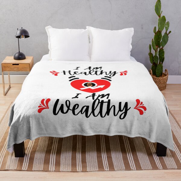 Item preview,  I Am Healthy I Am Wealthy designed and sold by Vibing-Right.