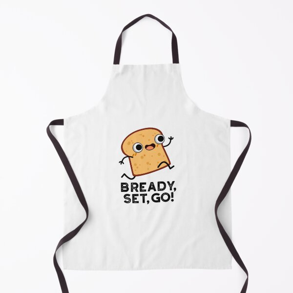 Item preview, Bready Set Go Funny Bread Puns designed and sold by punnybone.