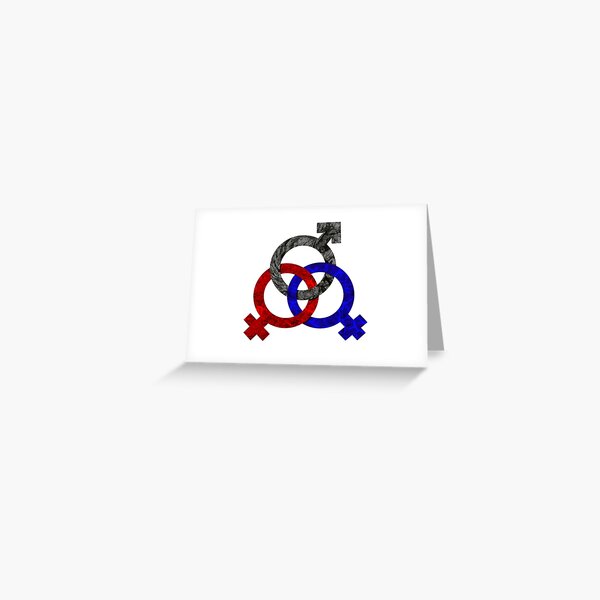 Polyamorous Triad - FMF Greeting Card