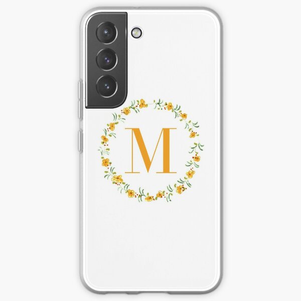 Monogram Style Cellphone Back Cover Case for iPhone Samsung