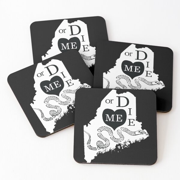 Item preview, Love ME or DIE aka Love MAINE or DIE Black and White version designed and sold by pelagio.