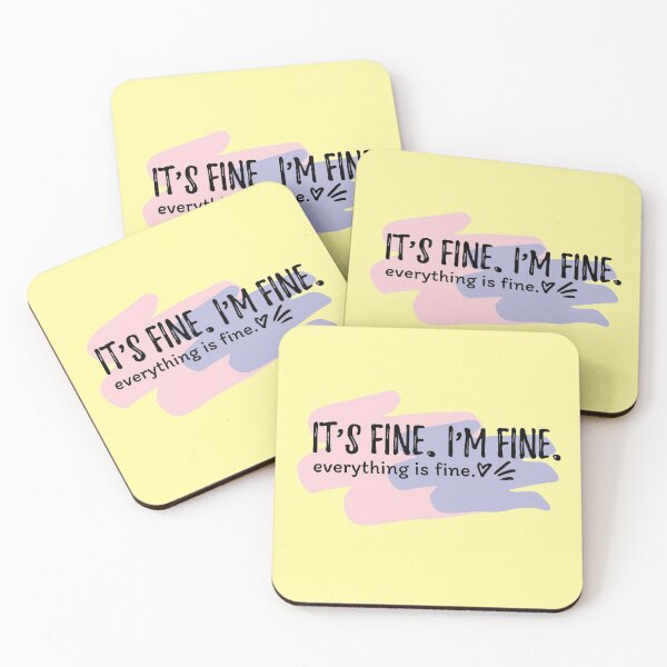 Item preview, Funny Sarcastic Its Fine I’m Fine Everything Is Fine designed and sold by taby2you.