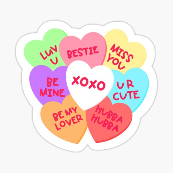 Valentine’s Conversation Hearts Pt. 1 Sticker