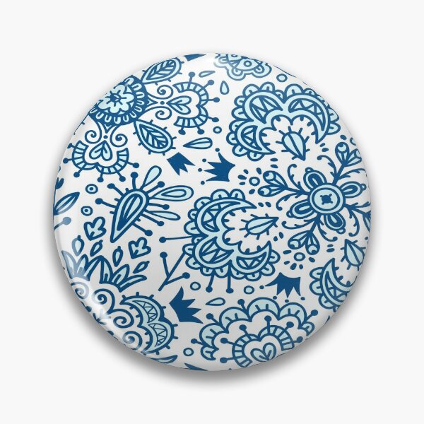 Item preview, Blue Floral bohemian print  designed and sold by TraveliteDesign.