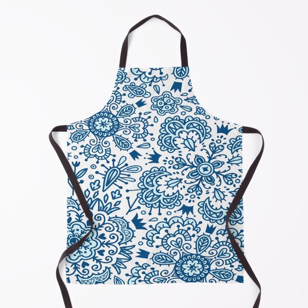 Item preview, Blue Floral bohemian print designed and sold by TraveliteDesign.