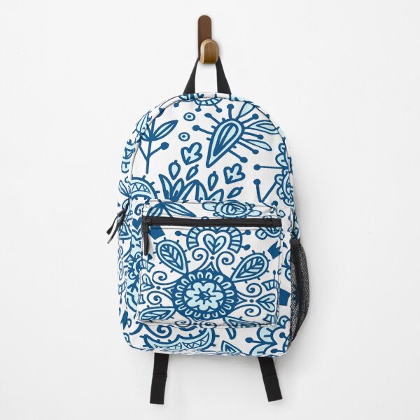 Item preview, Blue Floral bohemian print  designed and sold by TraveliteDesign.