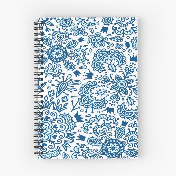 Item preview, Blue Floral bohemian print  designed and sold by TraveliteDesign.