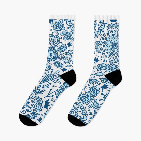 Item preview, Blue Floral bohemian print  designed and sold by TraveliteDesign.