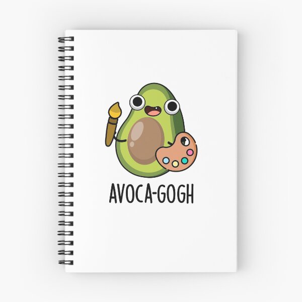 Item preview, Avoca-gogh Cute Avocado Artist Pun designed and sold by punnybone.