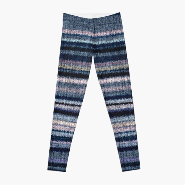 Woven Striped Tapestry Leggings