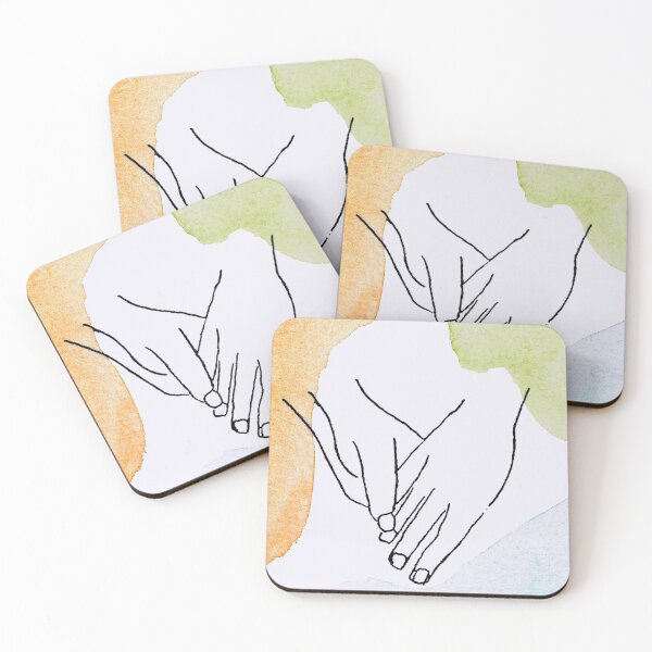 Item preview, Abstract Watercolor Hands Holding designed and sold by ArtbyHanVic.
