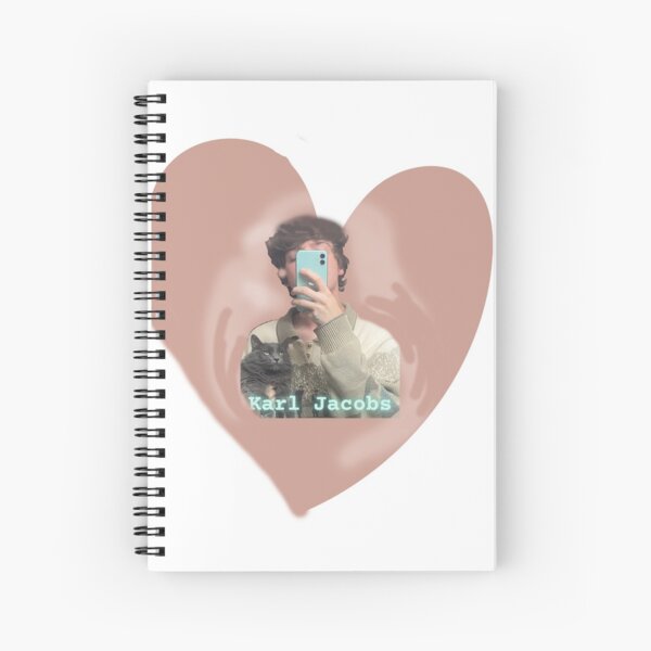 Karl Jacobs Heart Spiral Notebooks | Redbubble