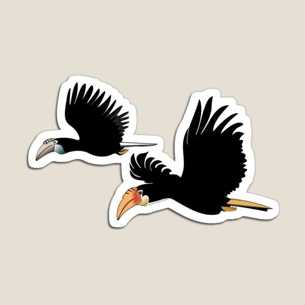 Blyth's hornbill - The Symbol of True Love Magnet