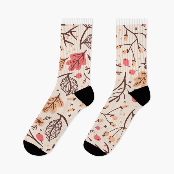 Item preview, Pink Floral forest leaves print  designed and sold by TraveliteDesign.