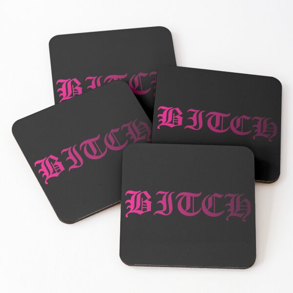 Item preview, BITCH Old English font hot pink designed and sold by everything4eva.