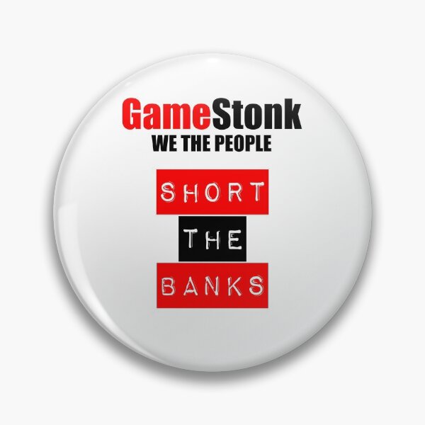 Artikelvorschau, Gamestop, Gamestonk Wir, die Leute GME, Short The Banks entworfen und verkauft von BitcoinBros.
