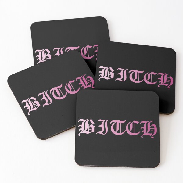 Item preview, BITCH Old English font pink designed and sold by everything4eva.