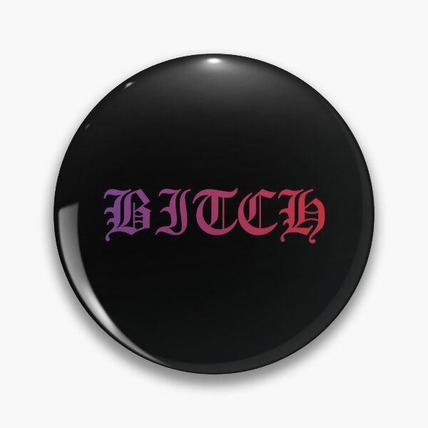 Item preview, BITCH Old English font purple red designed and sold by everything4eva.