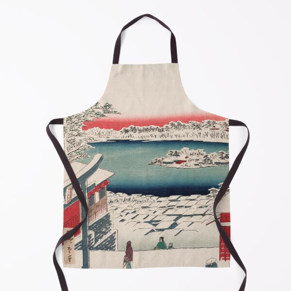 Item preview, Hilltop Snow View Vintage Ukiyo-e Japanese Art designed and sold by VintageArchive.